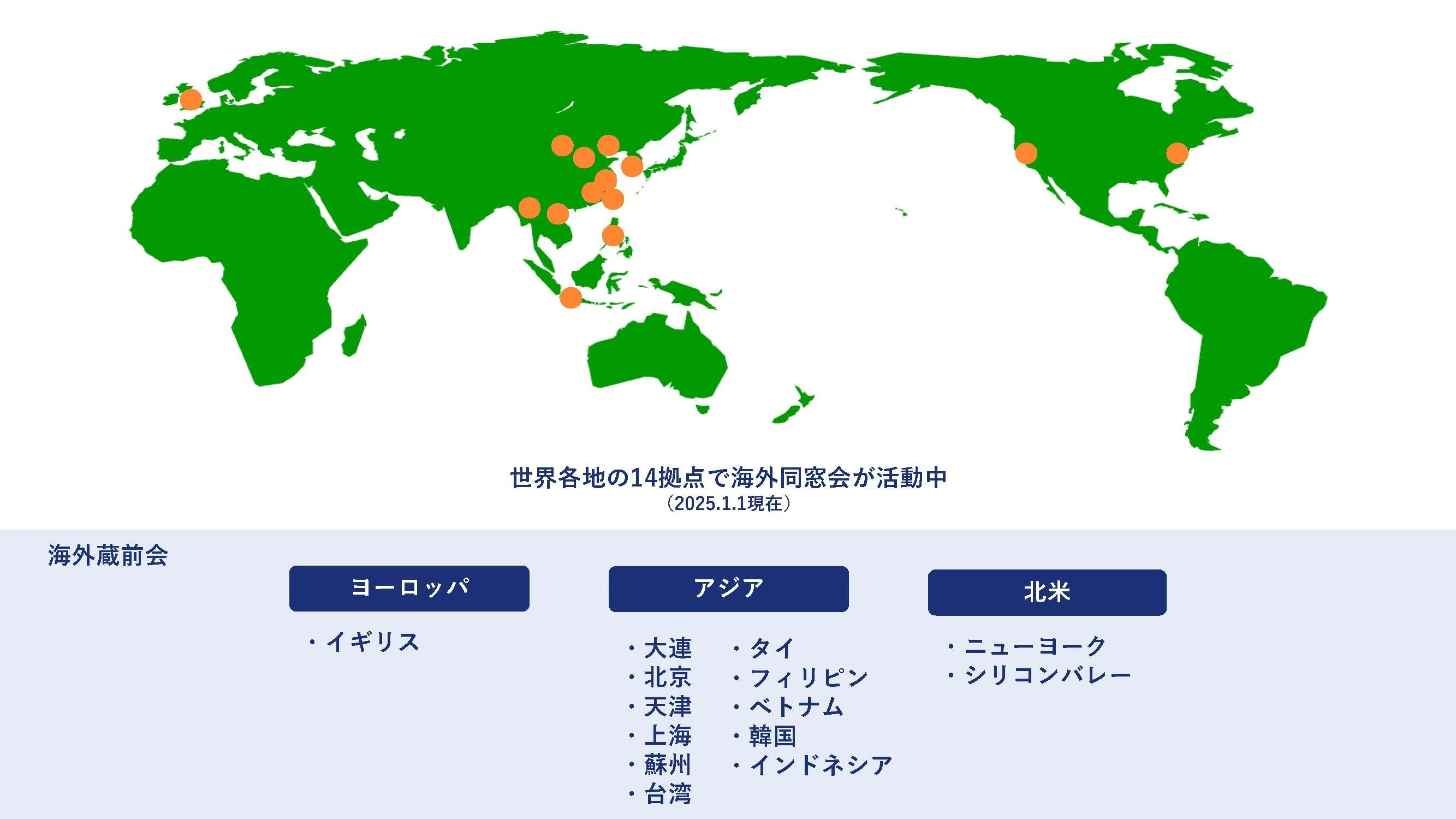 海外同窓会一覧
