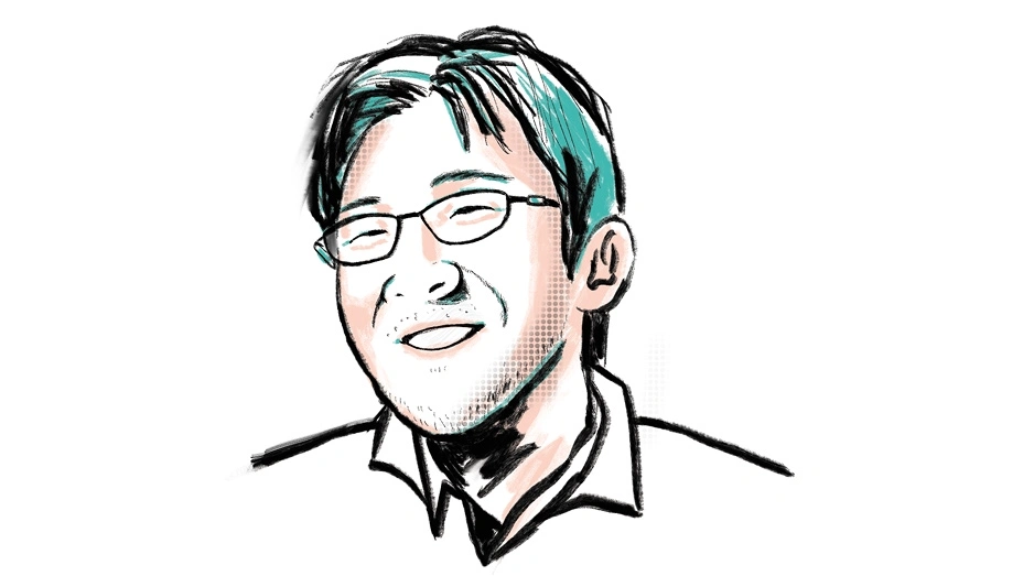人物イラスト:上野雄一郎 教授