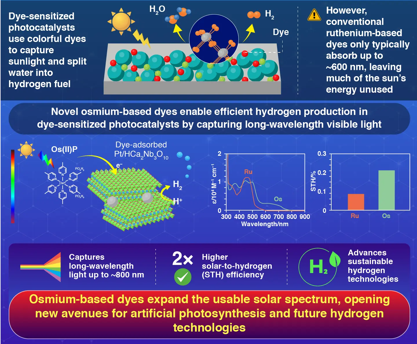 Charge Transfer Dynamics in Dye-Sensitized Photocatalysts Using Metal Complex Sensitizer with Long-Wavelength Visible Light Absorption Based on Singlet&minus;Triplet Excitation