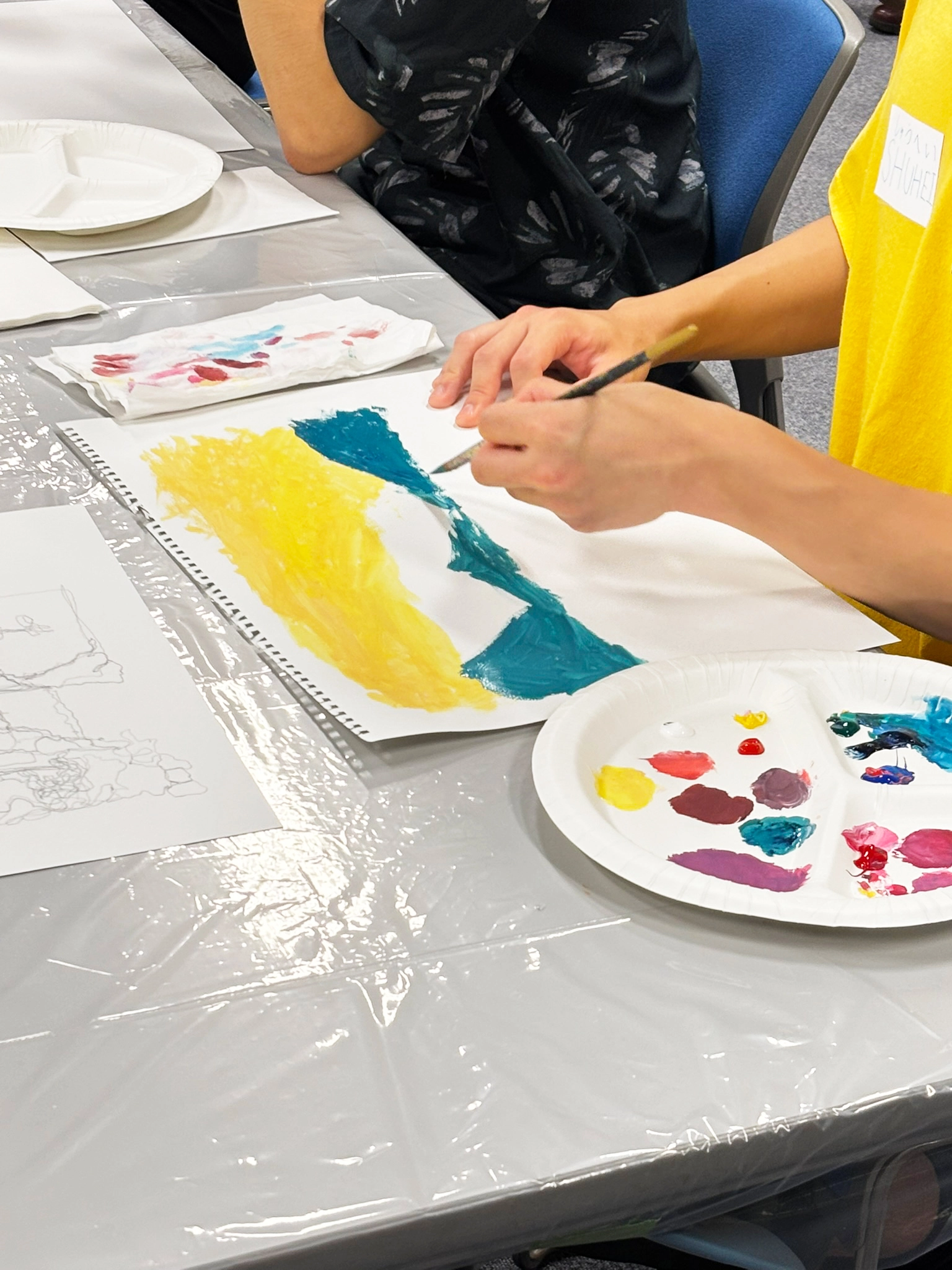 painting with left hands